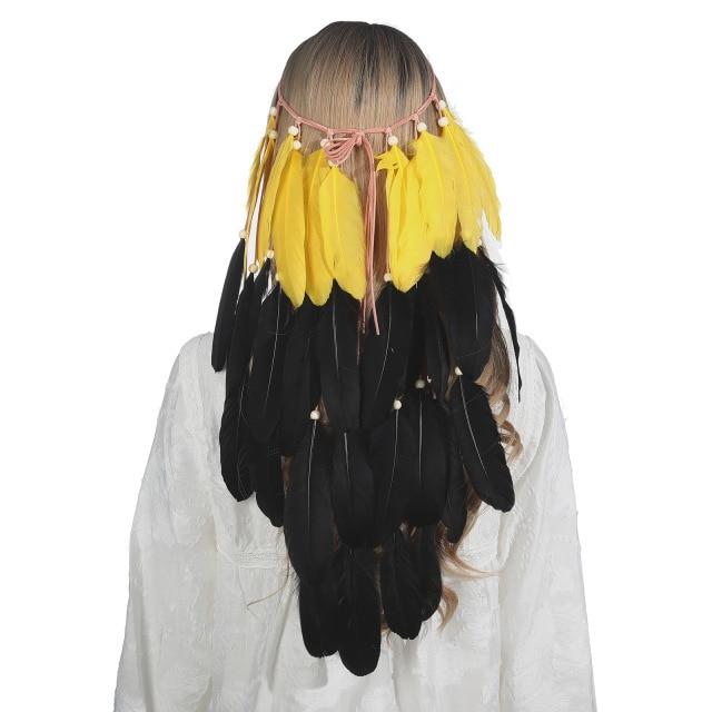Boho Feather Headband, Gypsy Dream