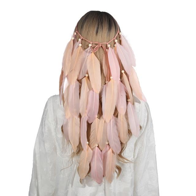 Boho Feather Headband, Gypsy Dream