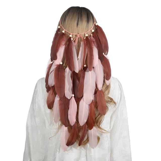 Boho Feather Headband, Gypsy Dream