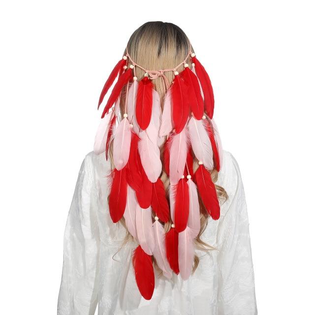 Boho Feather Headband, Gypsy Dream