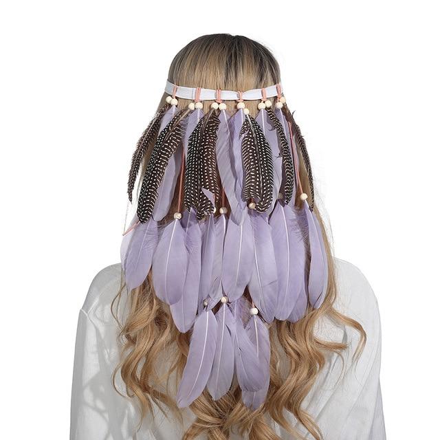 Boho Feather Headband, Gypsy Dream