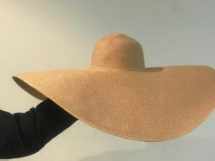 Boho Hat, Sun Hat, Beach Hat, Extra Large Wide Brim, Straw Hat, 4 colors (Soft, Brim 20, 25, 30, 35, 40 cm)