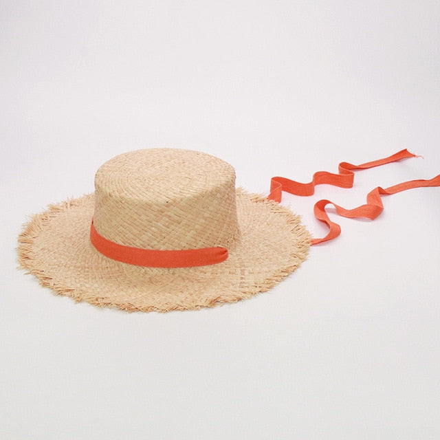Boho Hat, Sun Hat, Beach Hat, Raffia Hat, Beige Holiday