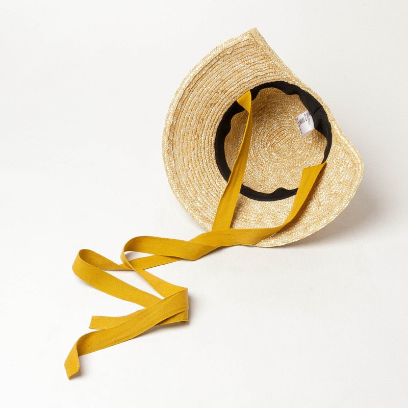 Boho Hat, Kid Hat, Sun Hat, Little Girl Hat, Olivia White Ribbon