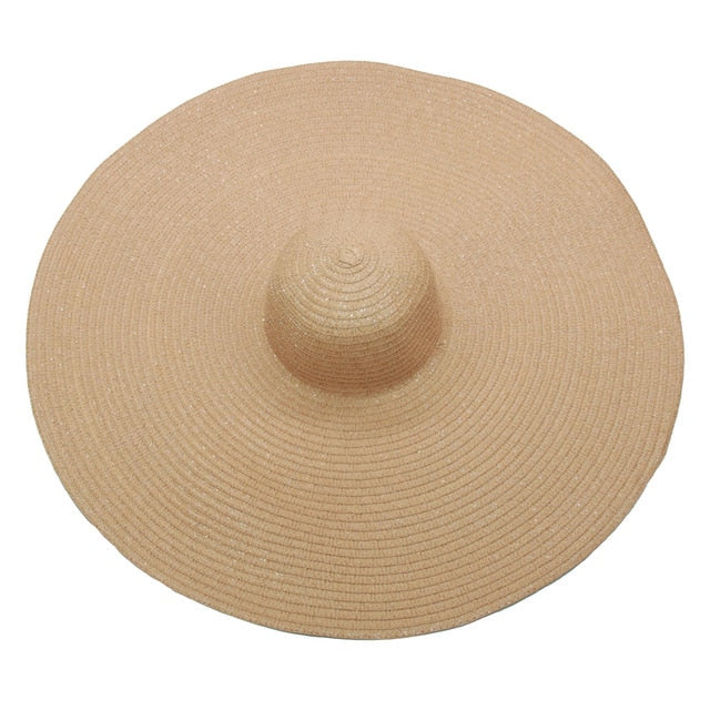 Boho Hat, Sun Hat, Beach Hat, Extra Large Wide Brim, Straw Hat, Black, White, Blue, Navy and more 19 colors (Soft, 25 cm)