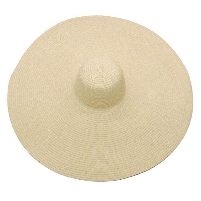 Boho Hat, Sun Hat, Beach Hat, Extra Large Wide Brim, Straw Hat, Black, White, Blue, Navy and more 19 colors (Soft, 25 cm)