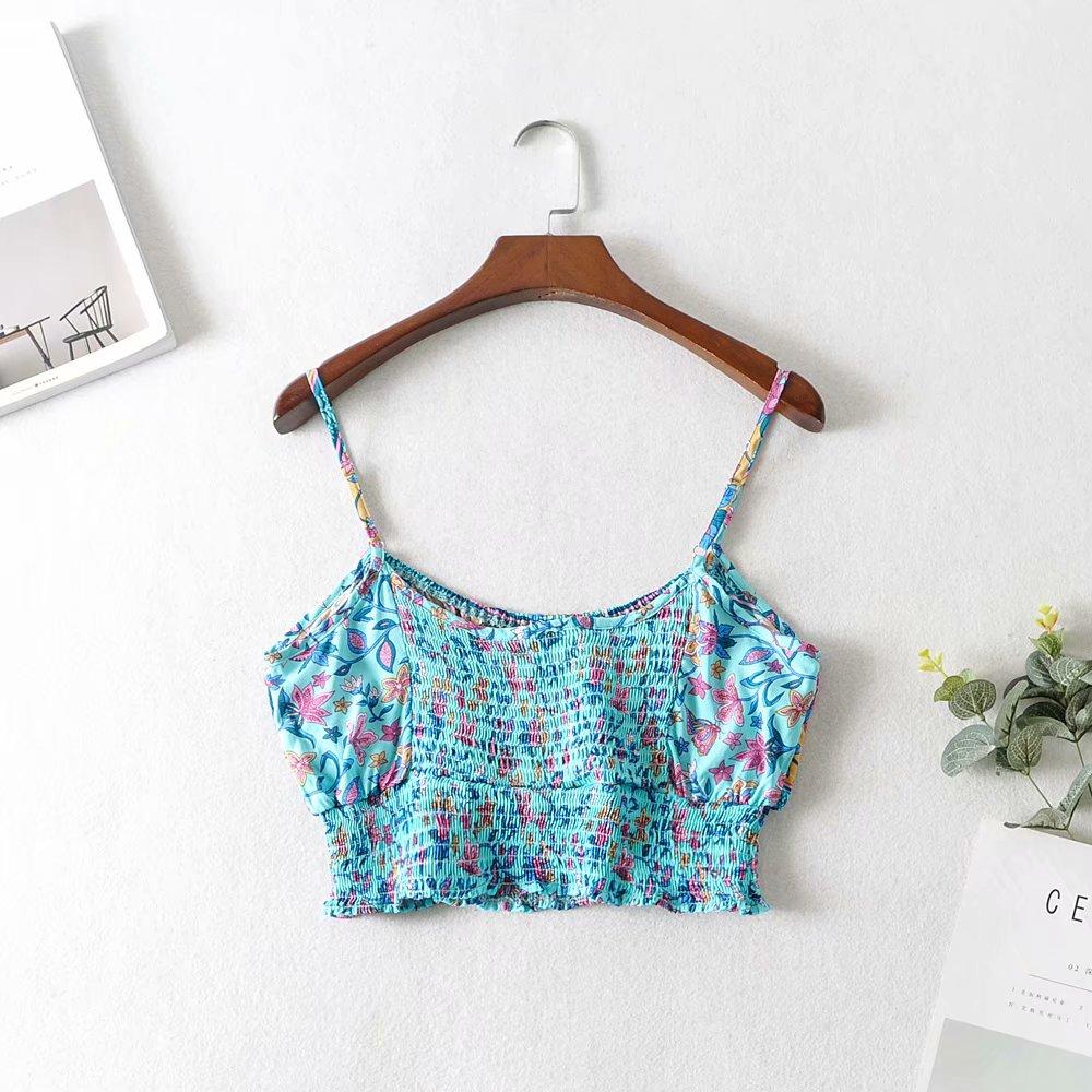 Boho Two Piece Set, Two Piece Pants Set, Wild Floral Daisy Blue