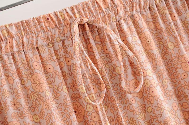 Boho Skirt, Hippie Skirts, Maxi Skirt, Pink Melon Pink Peacock