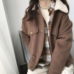 Boho Winter Coat, Fur Coat, Faux Fox Fur, Mayumi in Brown Caramel