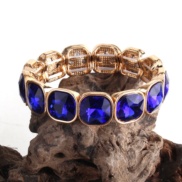 Boho Bracelet, RH Armbander Bracelet, Gold Crystal