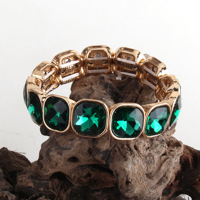 Boho Bracelet, RH Armbander Bracelet, Gold Crystal