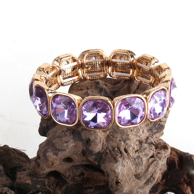 Boho Bracelet, RH Armbander Bracelet, Gold Crystal