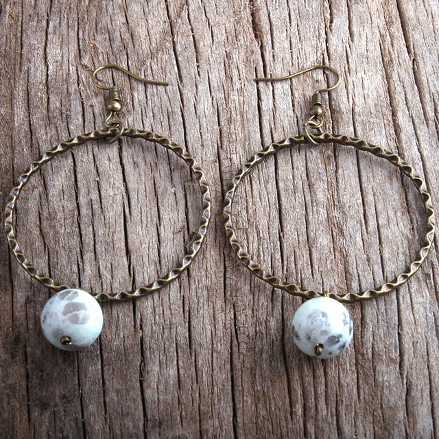 Boho Earrings, RH Dangle Earrings, Loop