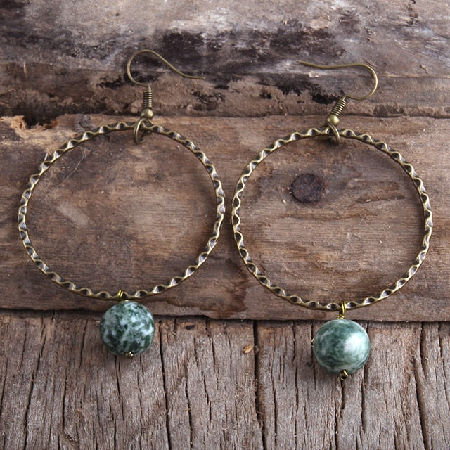 Boho Earrings, RH Dangle Earrings, Loop