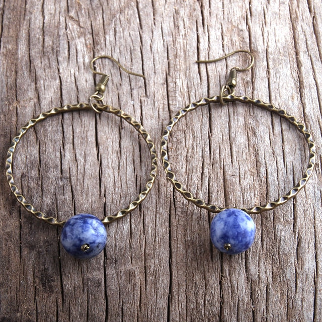 Boho Earrings, RH Dangle Earrings, Loop