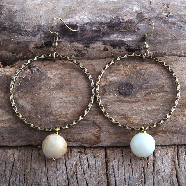 Boho Earrings, RH Dangle Earrings, Loop