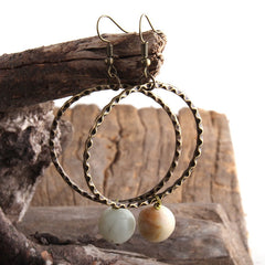 Boho Earrings, RH Dangle Earrings, Loop
