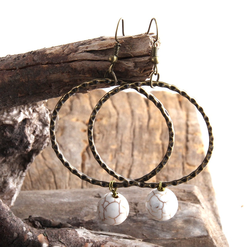 Boho Earrings, RH Dangle Earrings, Loop