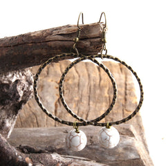 Boho Earrings, RH Dangle Earrings, Loop
