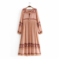 Gown Dress, Boho Maxi Dress, Loose Dress, Sahara in Dusty