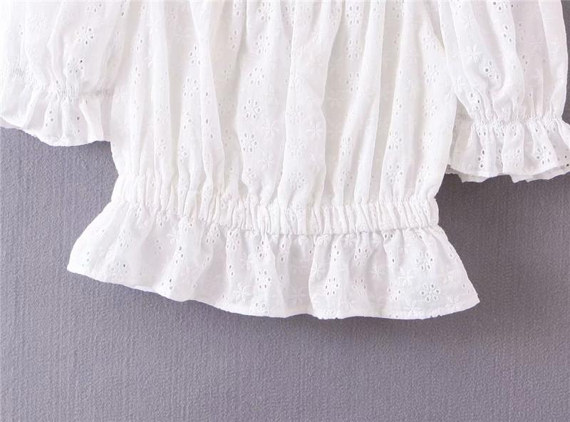 Boho Two Piece Set, Crop Top and Skirt, Wild Floral White Lace
