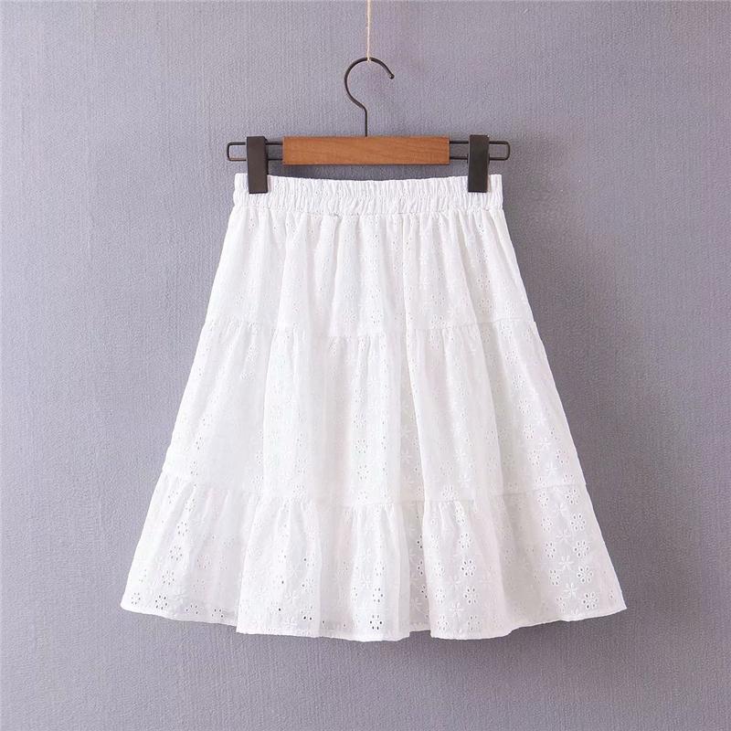 Boho Two Piece Set, Crop Top and Skirt, Wild Floral White Lace
