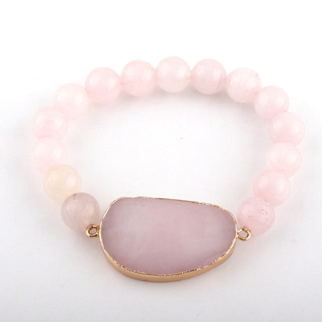 Boho Bracelet, RH Yoga Bracelet, Amazonite Natural Stone