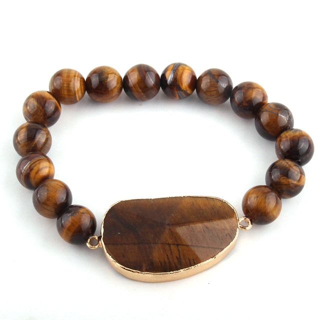 Boho Bracelet, RH Yoga Bracelet, Amazonite Natural Stone