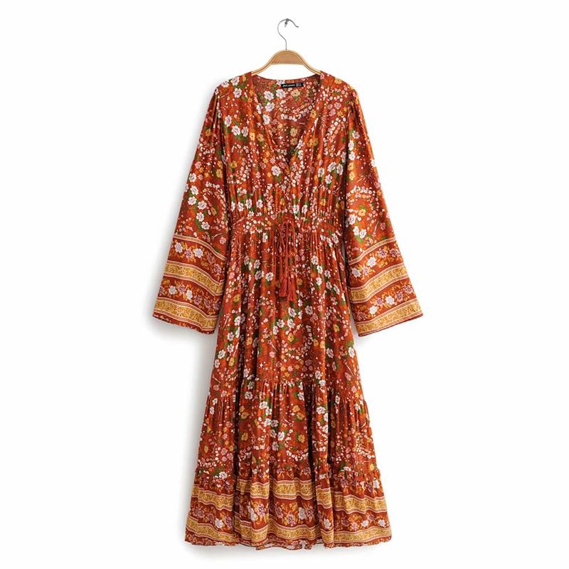 Boho Maxi Dress, Gown, Amie in Bown