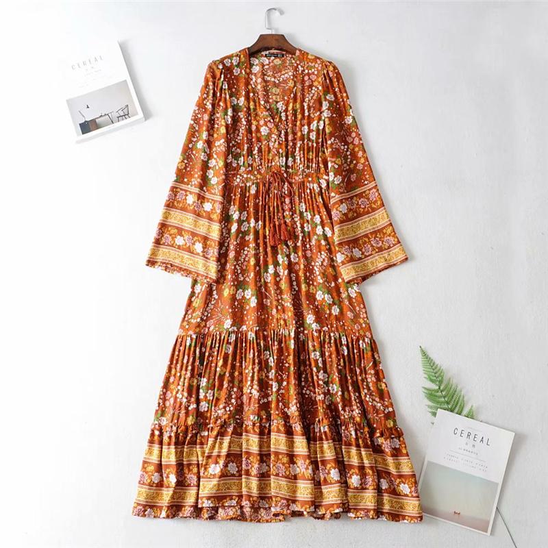 Boho Maxi Dress, Gown, Amie in Bown