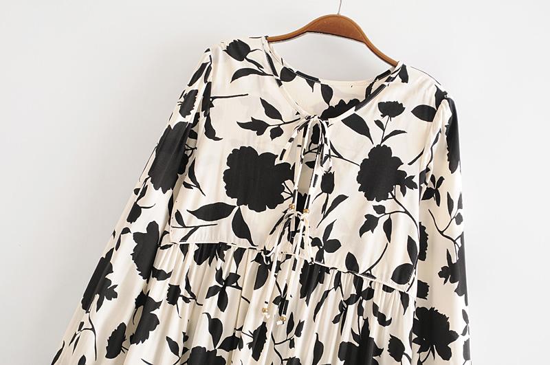 Gown Dress, Boho Maxi Dress, Loose Dress, Black Rose