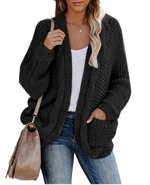 Oversize Twist Loose Vintage Long Cardigans Sweater