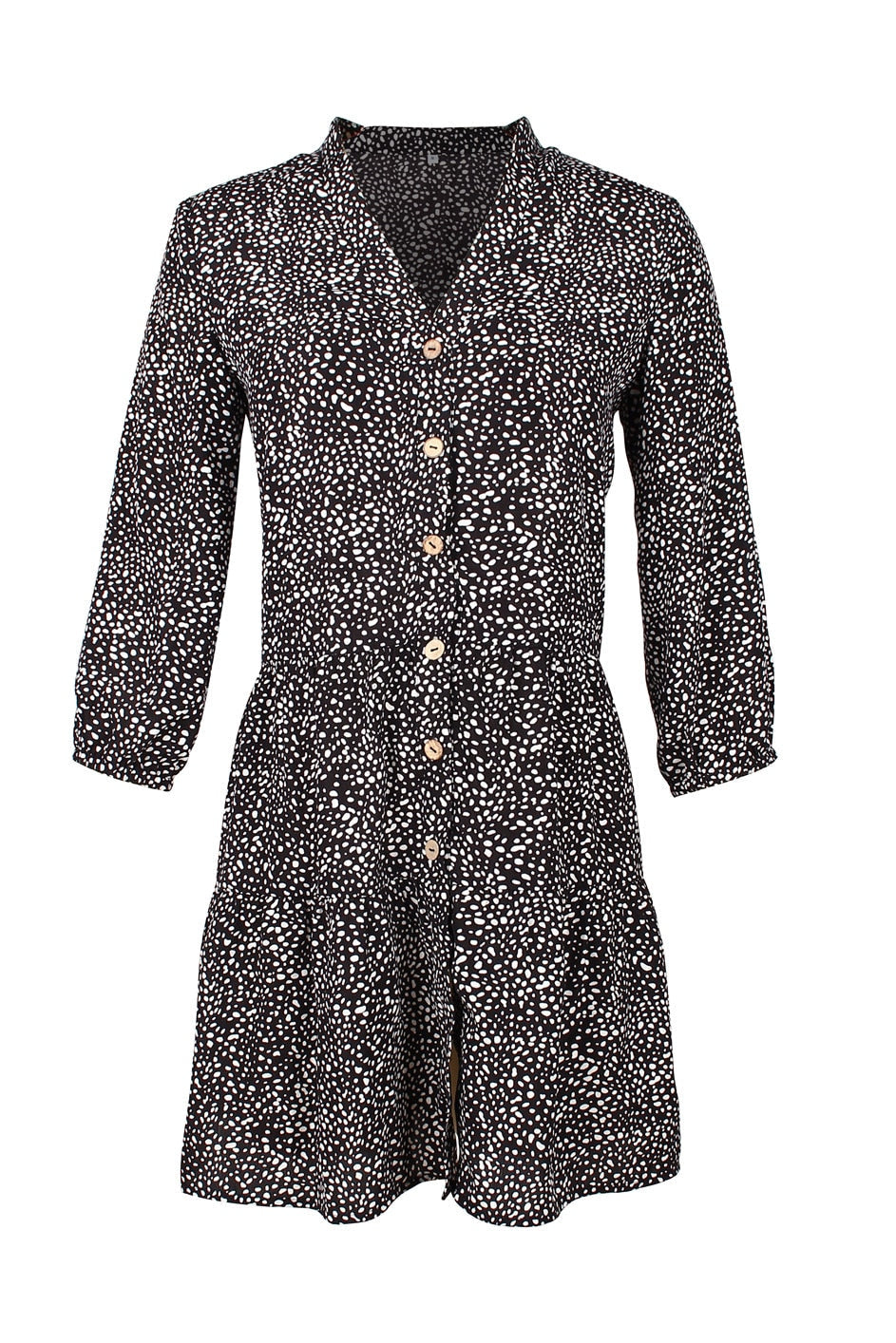 Boho Mini Dress Aria Black