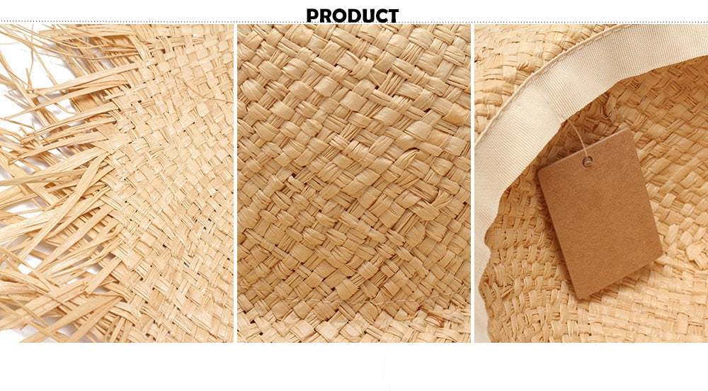 Boho Hat, Sun Hat, Beach Hat, Wide Brim Hat, Straw Hat, Beige Hawai
