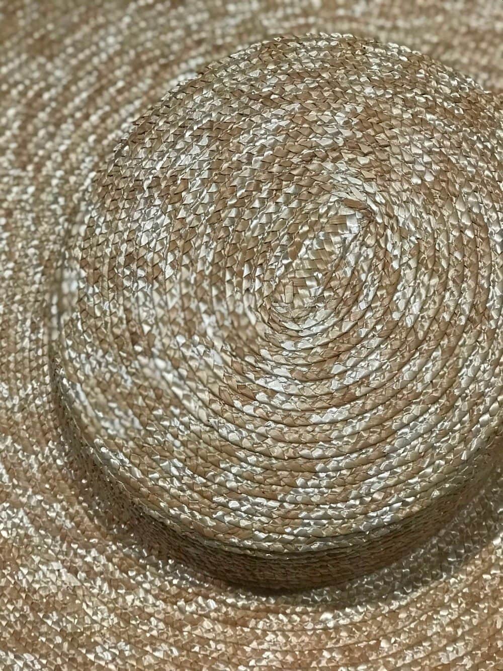 Boho Hat, Sun Hat, Beach Hat, Extra Large Wide Brim Straw Hat (35 cm)