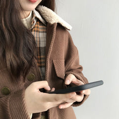 Boho Winter Coat, Fur Coat, Faux Fox Fur, Mayumi in Brown Caramel