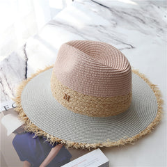Boho Hat, Sun Hat, Beach Hat, Raffia Hat Hazel Sweet Pink