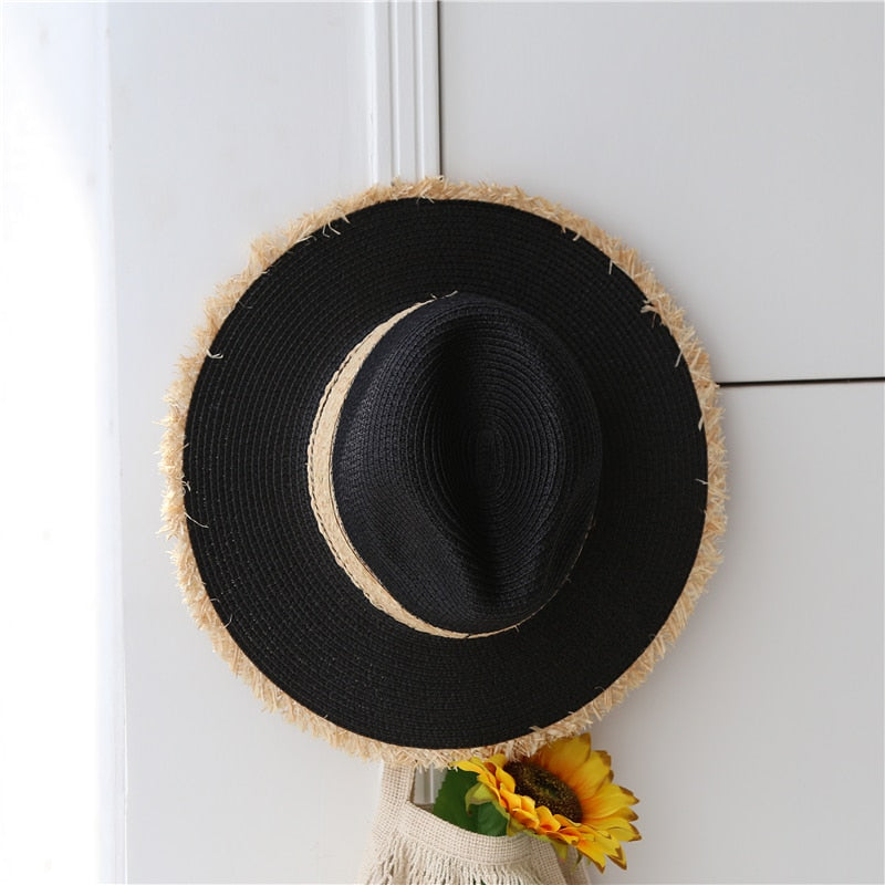 Boho Hat, Sun Hat, Beach Hat, Raffia Hat Hazel Sweet Pink