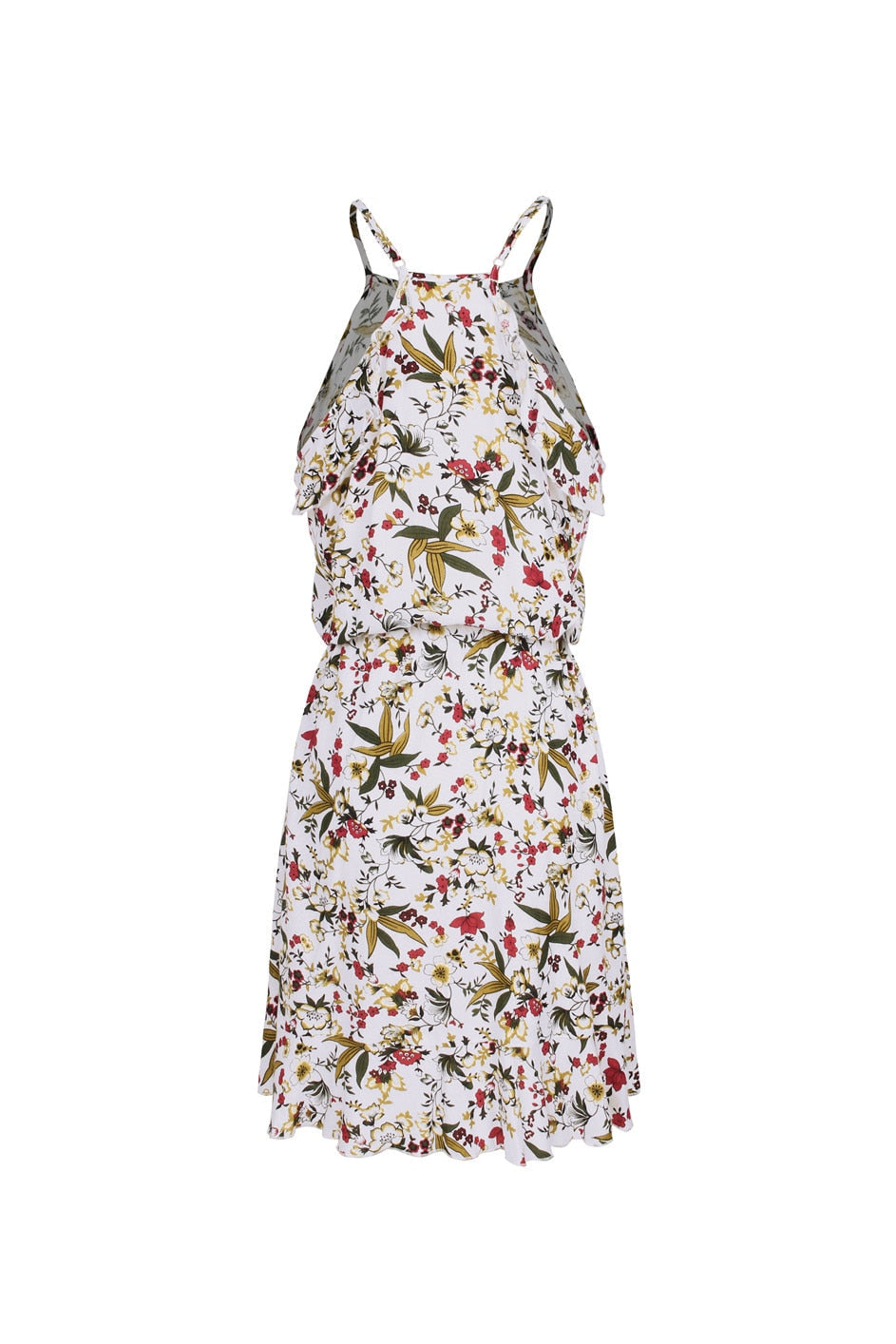 Boho Mini Dress  Sundress, Wild Lily in White