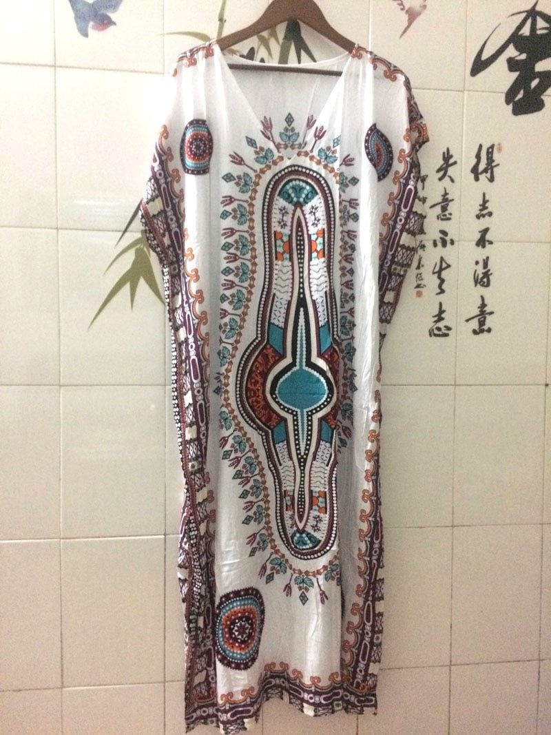 Maxi Boho Dress, Beach Dress, Kaftan, Mandala (4 Colors)