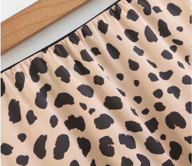 Boho Skirt, Hippie Skirts, Midi Skirt, Retro Satin Skirt, Paw Black White