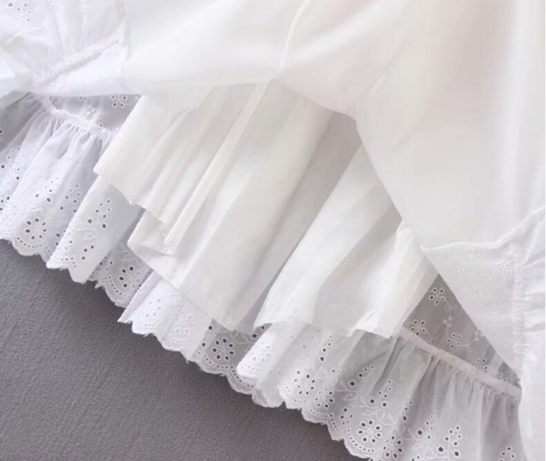 Boho Mini Dress Amelia in White