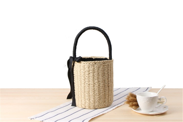 Boho Bag, Woven Straw Handbag, Alice Bag