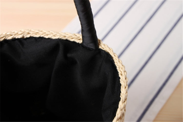 Boho Bag, Woven Straw Handbag, Alice Bag