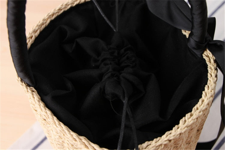 Boho Bag, Woven Straw Handbag, Alice Bag