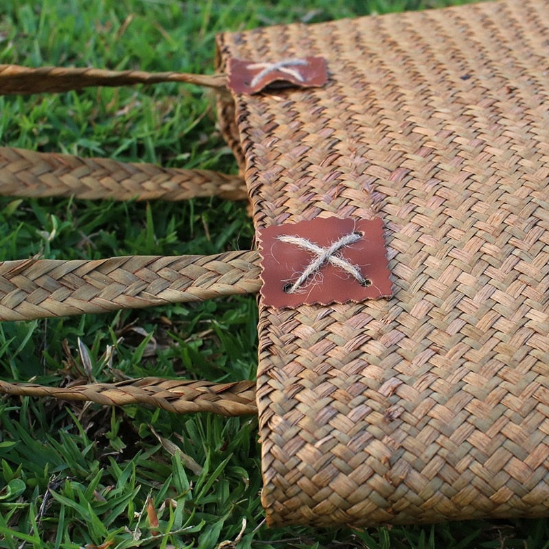 Boho Bag, Woven Straw Bag, Quinn Tote