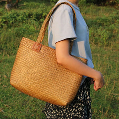 Boho Bag, Woven Straw Bag, Quinn Tote