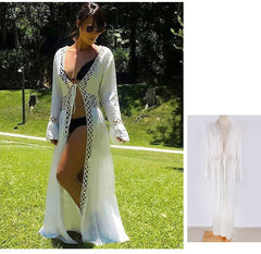 Boho Robe, Beach Cover up, Beach Robe, Cover up, Aitana White