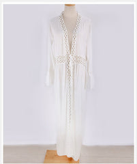 Boho Robe, Beach Cover up, Beach Robe, Cover up, Aitana White