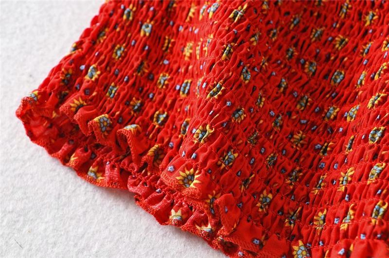 Boho Two Piece Set, Two Piece Skirt Set, Wild Boho in Red